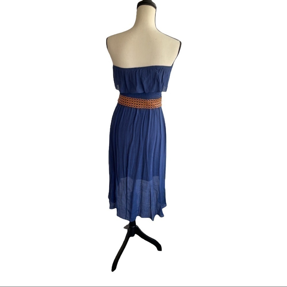 ❤️IZ Byer❤️strapless Hi lo dress size (S) - Picture 3 of 7